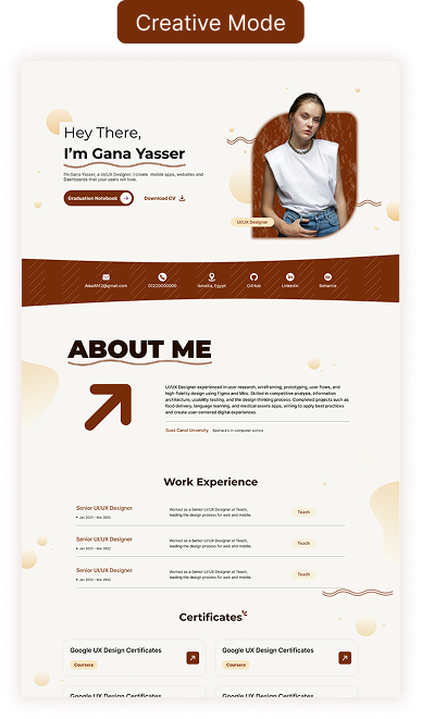 Design a Portfolio That Represents You